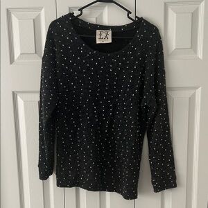 PPLA Medium Black and White Dot Sweater